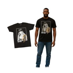 Lainey Wilson Black Graphic Tee with Gold Signature